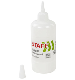 Клей ПВА STAFF евро, 150 г, 221207
