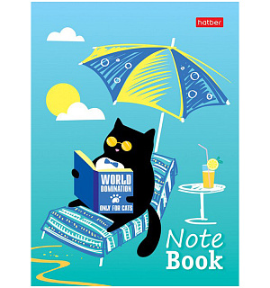 Блокнот А6 24л. на скрепке Hatber "Милые создания"