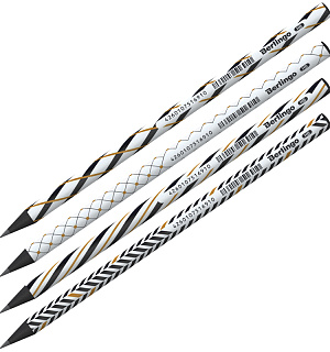 Карандаш ч/г Berlingo "Vortex" HB, круглый, черное дерево, заточен