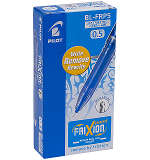 Ручка гелевая стираемая Pilot "Frixion Point" синяя, 0,5мм