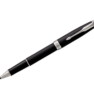 Ручка-роллер Parker "Sonnet Matte Black CT" черная, 0,8мм, подарочная упаковка