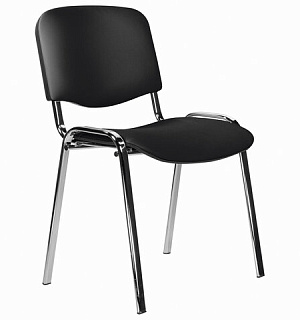 Стул STAFF "Iso Lite CF-008", хром, кожзам черный (Z-11), 532567