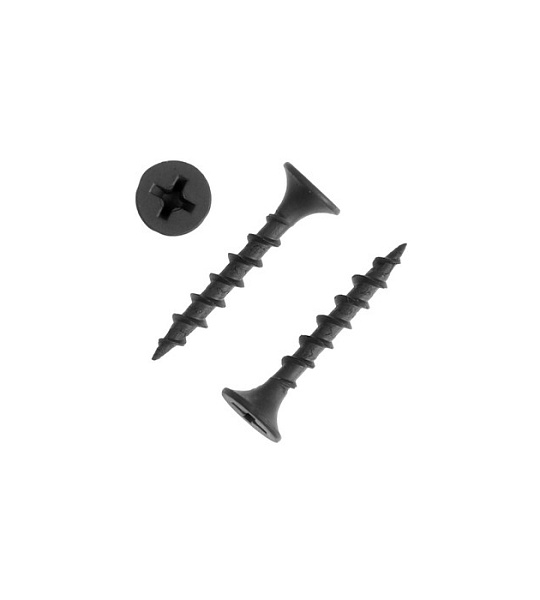 Саморезы гипсокартон-дерево ТУНДРА krep 3.5x25 мм, фосфатированные, 200 шт.