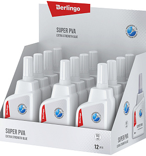 Клей ПВА Berlingo, экстрасильный, 80мл