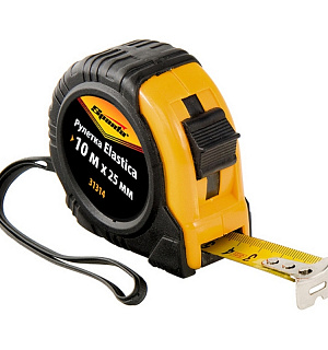 Рулетка SPARTA Elastica 10мх25мм, обрезин.корпус (31314)