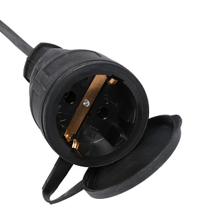 Удлинитель морозостойкий Luazon Lighting, 1 розетка, 10м, 16А, КГ 3х1.5 мм2, с з/к,IP44,