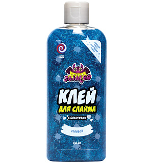 Клей для слаймов Slimer "С блестками. Голубой", 150мл