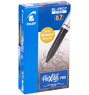 Ручка гелевая стираемая Pilot "Frixion PRO" синяя, 0,7мм