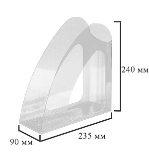 Вертикальный накопитель Attache 90мм прозрачный