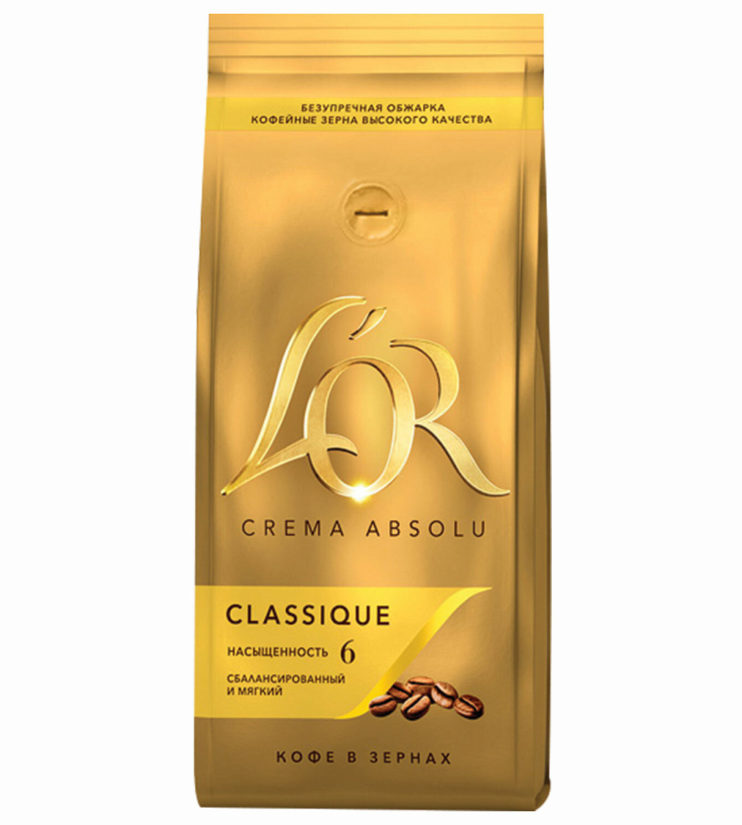 Кофе в зернах L’OR "Crema Absolu Classique", 1000 г, вакуумная упаковка, 8051298