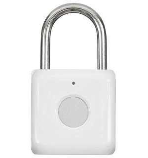 Умный замок Digma SmartLock P1, навесной, разбл.отпеч.пальца, 100мАч, белый (SRP1)