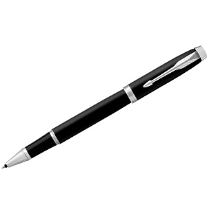 Ручка-роллер Parker "IM Essential Muted Black CT" черная, 0,8мм, подарочная упаковка