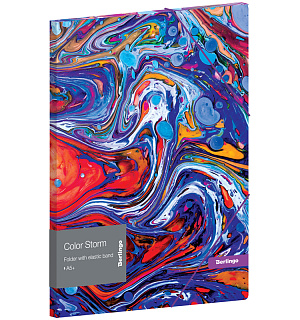Папка для тетрадей на резинке Berlingo "Color Storm" А5+, 600мкм, с рисунком