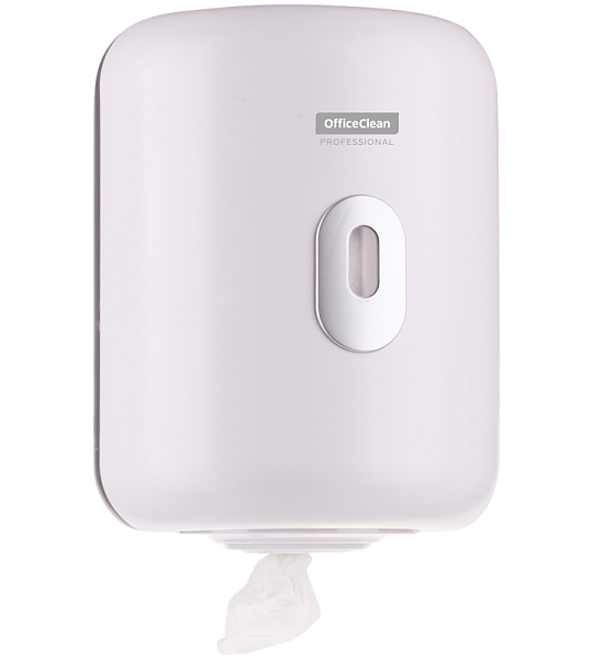 Диспенсер для полотенец в рулонах OfficeClean Professional, с центральной вытяжкой(M1/M2), белый