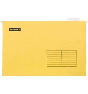Подвесная папка OfficeSpace Foolscap (365*240мм), желтая