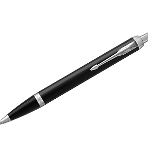 Ручка шариковая Parker "IM Black CT" синяя, 1,0мм, кнопочн., подарочная упаковка
