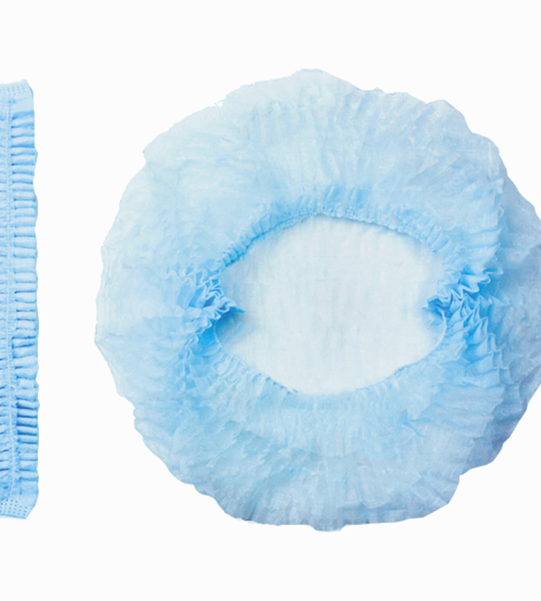 Шапочка-берет Шарлотта "Плиссе" ГЕКСА комплект 25 шт. спанбонд 18 г/м2, бирюзовая