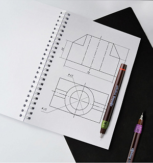 Изограф Rotring 0,3мм, пластиковый корпус