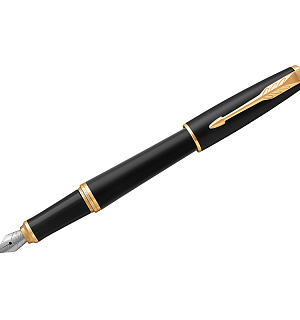 Ручка перьевая Parker "Urban Muted Black GT" 0,8мм, подарочная упаковка