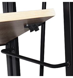 Стеллаж на металлокаркасе BRABIX "LOFT SH-001", 600х300х1250 мм, складной, цвет дуб натуральный, 641230