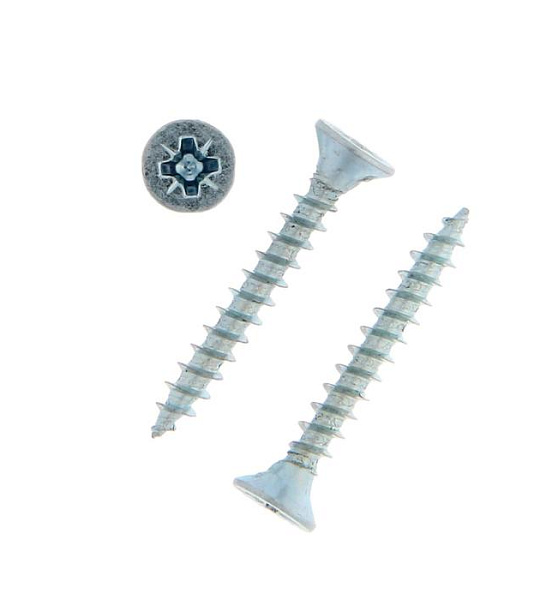 Саморезы универсальные ТУНДРА krep 4.0x30 мм, цинк, 17 шт.