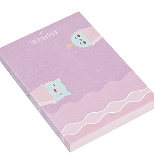 Блок для записей MESHU 8,8*12,5см, 100л., "Sweet mono", на склейке