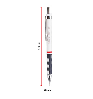 Карандаш механический Rotring "Tikky" 0,5мм, HB, белый