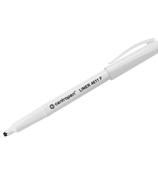 Ручка капиллярная Centropen "Liner 4611" черная, 0,3мм, трехгранная
