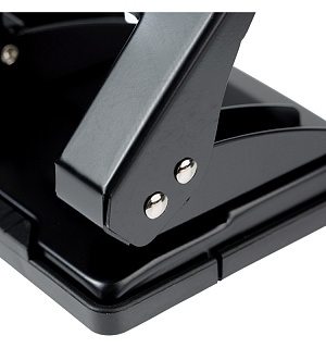 Дырокол Berlingo "Universal" 20л., металлический, черный, с линейкой