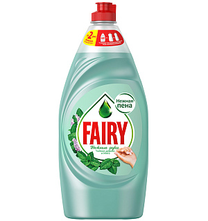 Средство для мытья посуды Fairy "Нежные руки. Чайное дерево и мята", 900мл