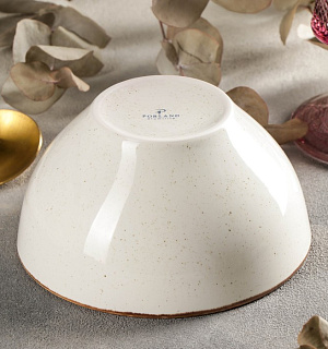Миска суповая Beige, d=14 см, 500 мл, цвет бежевый