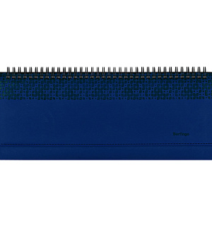 Планинг недатированный, 64л., 330*130мм, кожзам, Berlingo "Vivella Prestige", синий