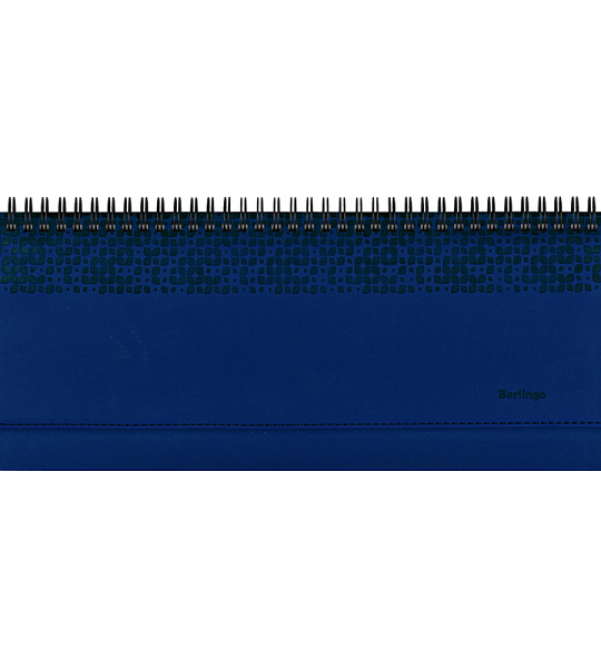 Планинг недатированный, 64л., 330*130мм, кожзам, Berlingo "Vivella Prestige", синий