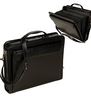 Портфель "Паритет", 38х29х6 см, искусственная кожа, 3 отделения, на молнии, черный