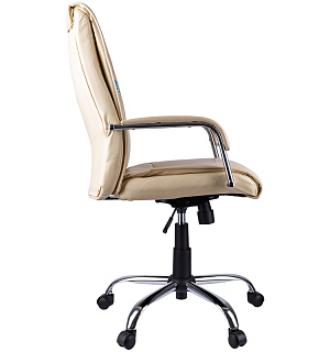 Кресло руководителя Helmi HL-E03 "Accept", экокожа бежевая