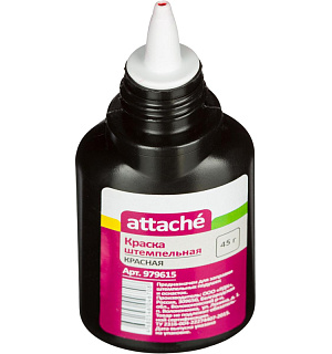 Краска штемпельная Attache красная 45 гр
