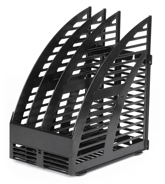 Вертикальный накопитель Attache сборный 3 отделения черный,  160мм