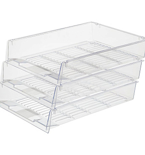Лоток для бумаг Attache решетчатый прозрачный