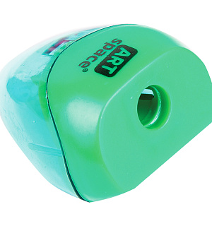 Точилка пластиковая ArtSpace 1 отверстие, контейнер, ассорти, пакет