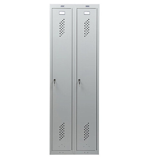 Шкаф металлический для одежды BRABIX "LK 21-80", УСИЛЕННЫЙ, 2 секции, 1830х800х500 мм, 37 кг, 291129, S230BR406102