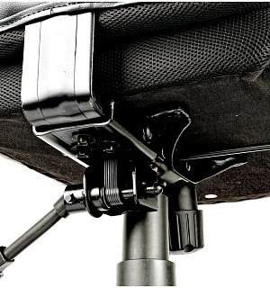 Кресло игровое Helmi HL-S03 "Drift", экокожа черная, вставка ткань серая