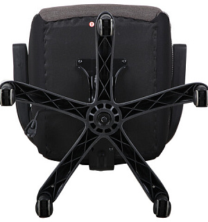 Кресло компьютерное BRABIX "Techno GM-002", ткань, черное/серое, вставки белые, 531815