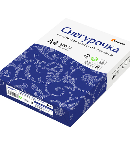 Бумага Снегурочка А4, Марка С, 500л.