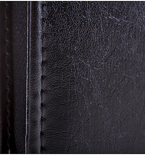 Папка деловая OfficeSpace "Merkury" имп. кожзам., на молнии, блокнот, зажим для бумаг