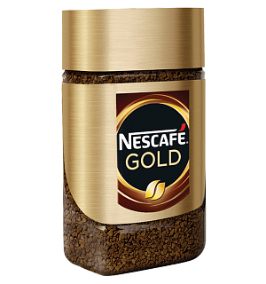 Кофе молотый в растворимом NESCAFE (Нескафе) "Gold", сублимированный, 47,5 г, стеклянная банка, 04837, 12326225