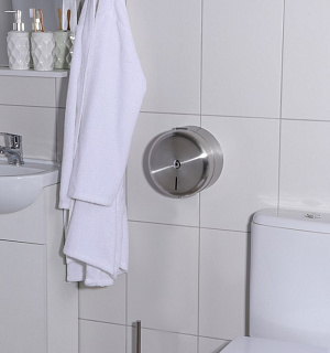 Диспенсер для туалетной бумаги «Профи», нержавеющая сталь