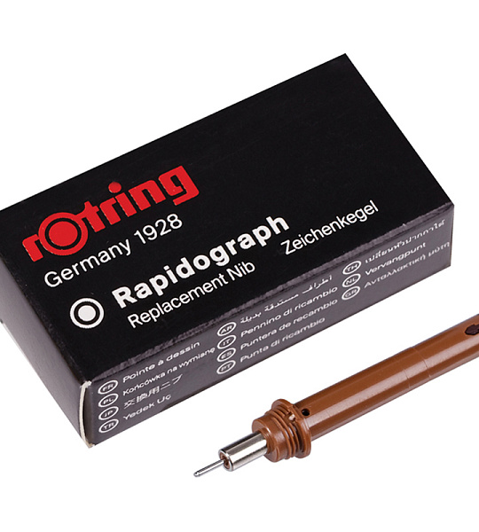 Пишущий элемент для рапидографа Rotring 0,5мм, картон. упаковка