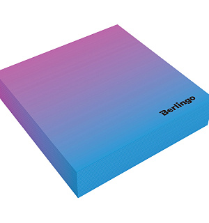 Блок для записи декоративный на склейке Berlingo "Radiance" 8,5*8,5*2см, голубой/розовый, 200л.