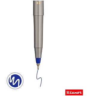 Ручка капиллярная Luxor "Micropoint" синяя, 0,5мм, одноразовая