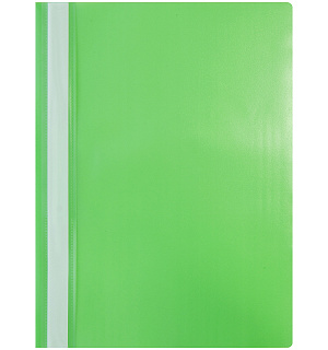 Папка-скоросшиватель пластик. OfficeSpace, А4, 120мкм, зеленая с прозр. верхом